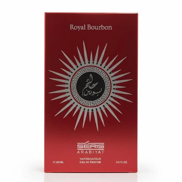 SERIS Royal Bourbon Eau de Parfum - Unisex Oriental Woody Fragrance with Cinnamon Vanilla Cedar Notes for Men & Women, Long-lasting Eau de Parfum, Made in UAE, 100 mL