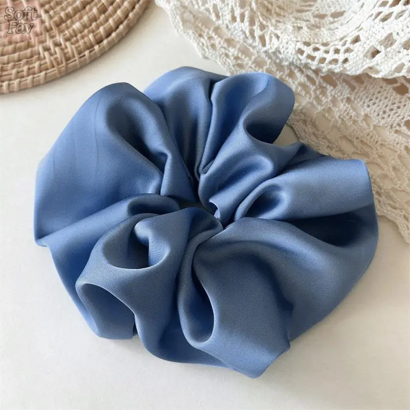 SoftFav 2026 Large Satin Scrunchie Collection Solid Color Hair Ties High Elasticity Secure Fit for High Ponytails Wholesale Option Versatile Stylish Hair Accessories outdoorfun SoftFav 2026 Large Satin Scrunchie Collection Solid Color Hair Ties High Elasticity Secure Fit for High Ponytails Wholesale Option Versatile Stylish Hair Accessories outdoorfun