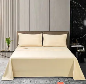 COZYNET King Size Sheet Set – 4 Piece Soft & Breathable Cooling Sheets, Hotel Luxury Microfiber Bedding, Easy Care, King, beige