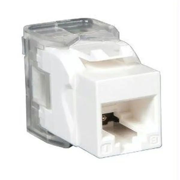 Tripp Lite N238-001-Wh-Tf 110-Style Punch Down Keystone Jack, Cat6-Cat5E Compatible, White, TAA-GSA Compliant Network Connection Component