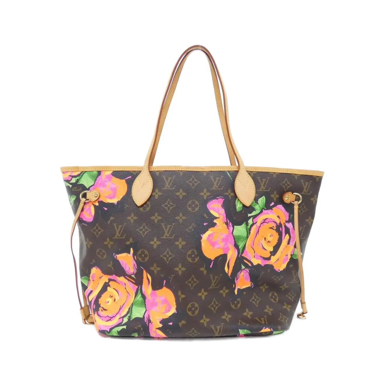 Pre-owned Louis Vuitton Canvas Tote Bags Neverfull Monogram Rose Tote Limited
