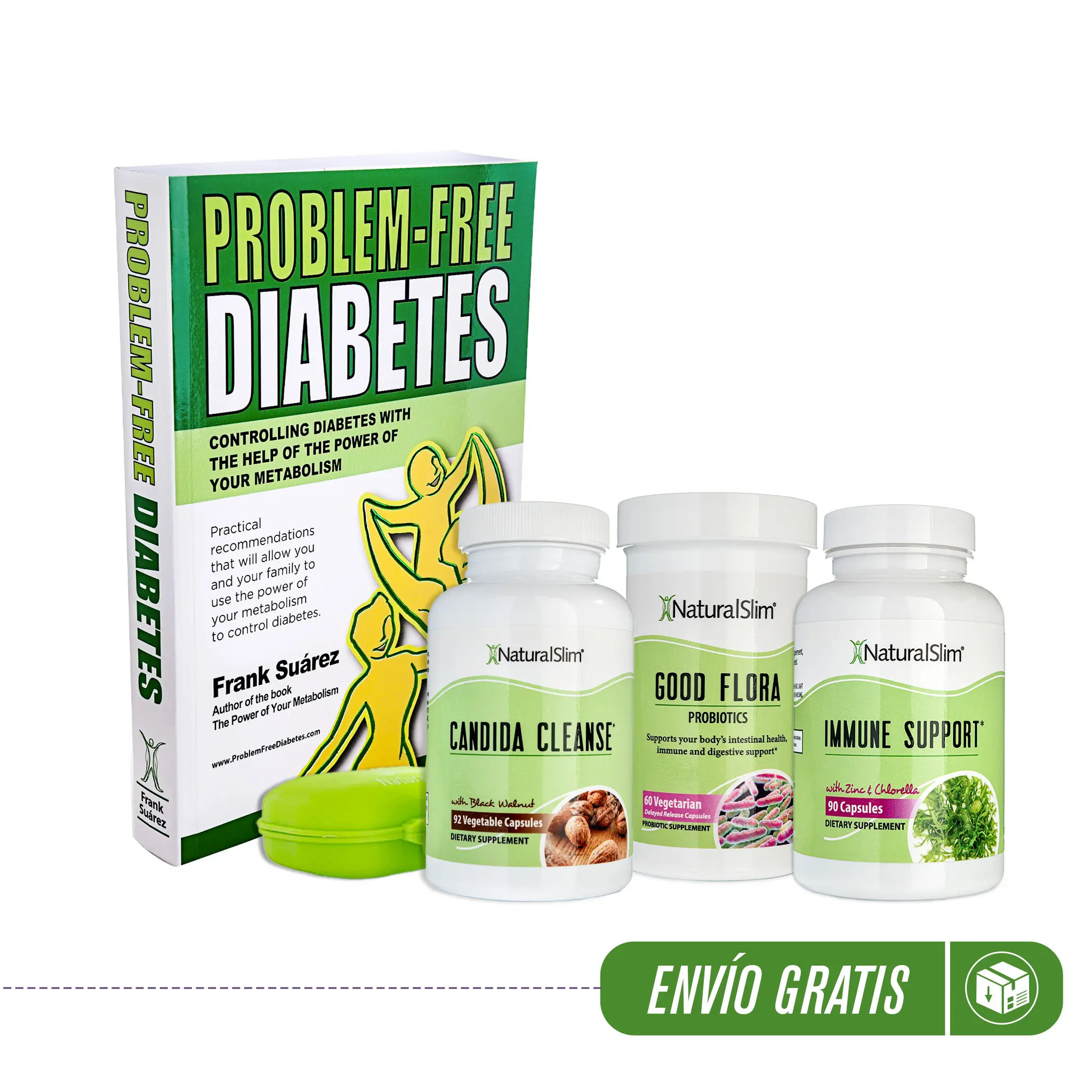 (1) Libro Problem-Free Diabetes ENGLISH; (1) Candi