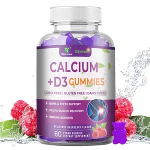 Wins Town Vitamin D3 K2 Gummies 60 Count Supports Healthy Bone Heart Calcium Absorption Immune Health Plant Based Non GMO Gluten Free - Wellness Supplements