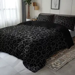 Tiger Print Blanket Set, Includes 1 Blanket and 2 Pillowcases, Fashion Bedding, Modern Home Decor, Cotton Material, No Core Pillows