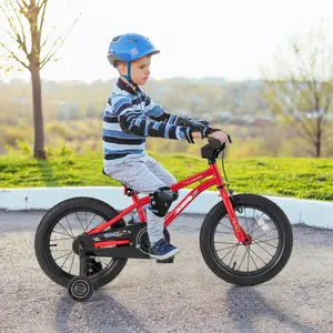 COSTWAY - 16-Inch Kids Bike Ages 4-7 with Handbrake and Coaster Brake and Bell Ring-16 inches