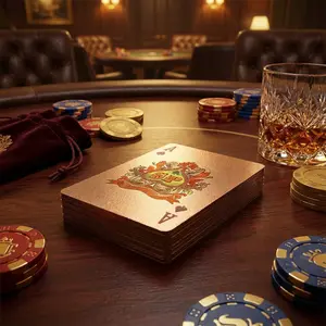 Rose Pink Waterproof Poker Cards Diamond Finish Durable Deck for Party and Gifts