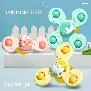 Ocean Suction Cup Spinning Fun Toy, Cute Animal Design for Babies, Infant, Engaging Finger Play Activity for Early Development