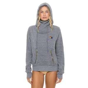 NINJA PULLOVER HOODIE - HEATHER GREY