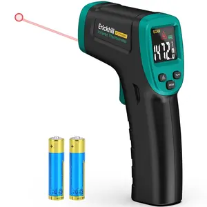 ROOKMAX Infrared Thermometer Gun, Non-Contact, Emissivity, Color LCD, -58 ° F to 1472 ° F (-50 ° C to 800 ° C), for HVAC, Cooking & BBQ, Automotive, Freezer - Dark Green