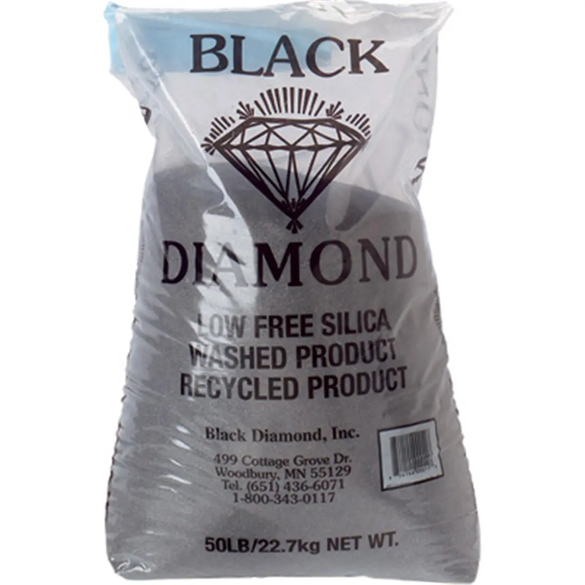 Black Diamond Rib-Reinforced Abrasive Blasting Media - 1"x2", 50 lbs, Fine Grade, 30-60 Grit, Adjustable Shelf, Steel Posts, 14-Gauge Steel, Specialized Products, Engineered and Tested in the USA (Northern Tool & Equipment 155472), Grit 30-60, 1" X 2"