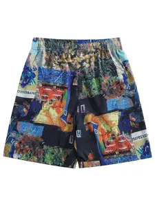 American Full-Print Oil Painting Collage Print, Rich Color Layers, Walking Art Gallery, Eye-Catching Design, Artistic, 1pc