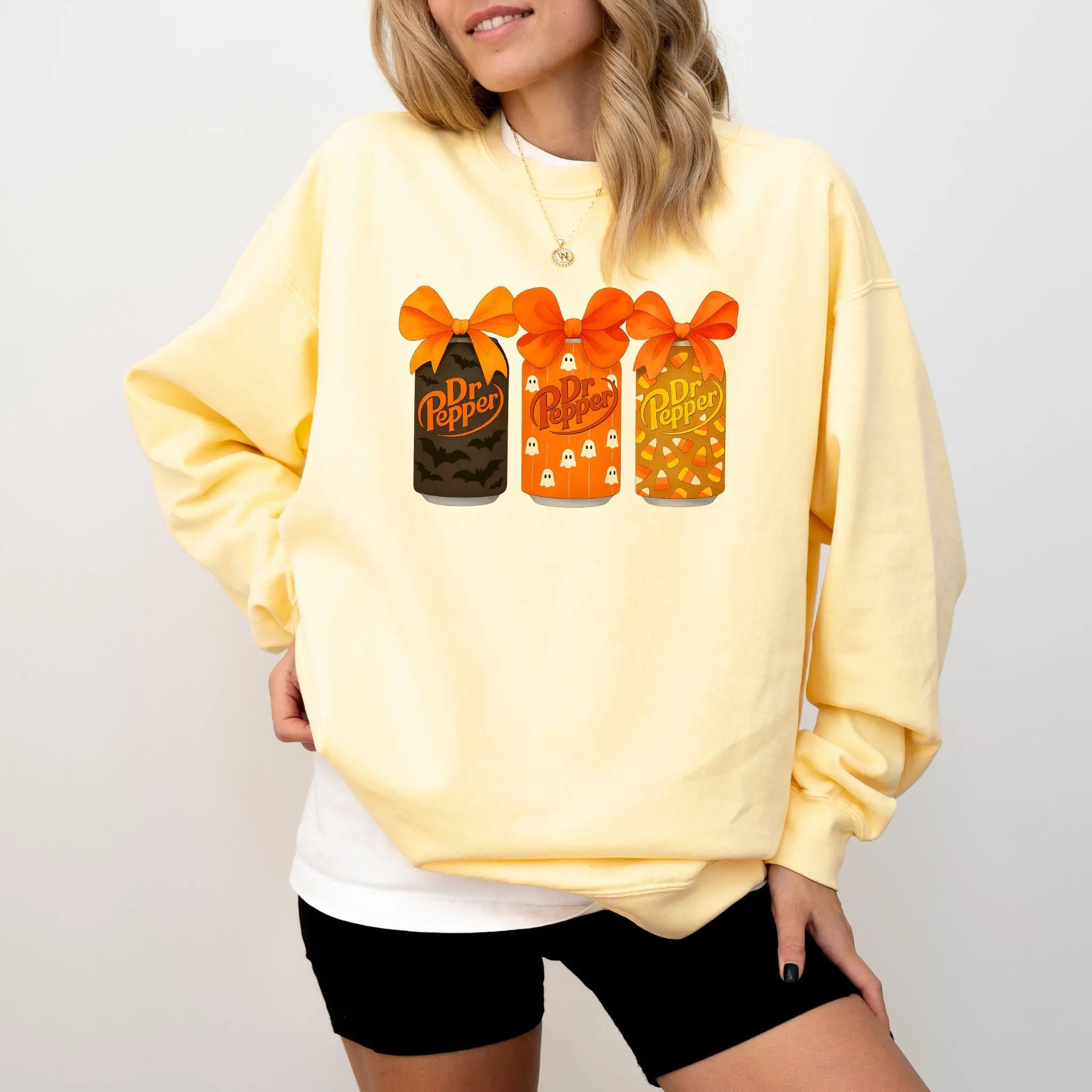 Dr Pepper Halloween Sweatshirt, Funny Spooky Soda Can Pullover, Cozy Fall Graphic Sweater