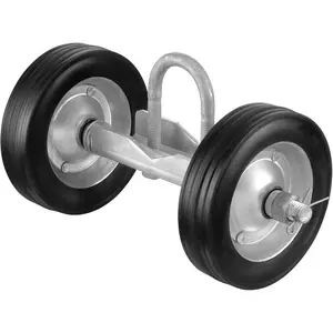 VEVOR Sliding Gate Kit, 6 Rolling Gate Hardware Kit, Universal Sliding Gate Rollers Track Wheels, Heavy Duty Sliding Gate Guide Roller for Sliding Gates and Rolling Door, 600 lbs Max. Load, BlackVEVOR Super Brand Day