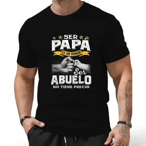Ser Papa ES Un Honor Ser Abuelo No Tiene Precio Men's T Shirts Spanish Grandfather Grandpa Crazy Tees Short Sleeve Tops