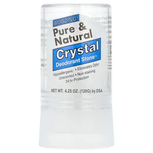 Thai Deodorant Stone Pure & Natural, Crystal Deodorant Stone™, Unscented, 4.25 oz (120 g)
