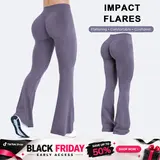 Women's DEEFY IMPACT Regular-Length Flared Sports Pants - Tummy Control, Hip Lifting Leggings, Slim-Fit Gym Workout Apparel for Yoga, Gym Clothes Women
