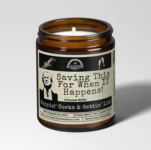 Saving This For Trump – Funny Political Celebration Candle | 9oz Soy Wax Candle