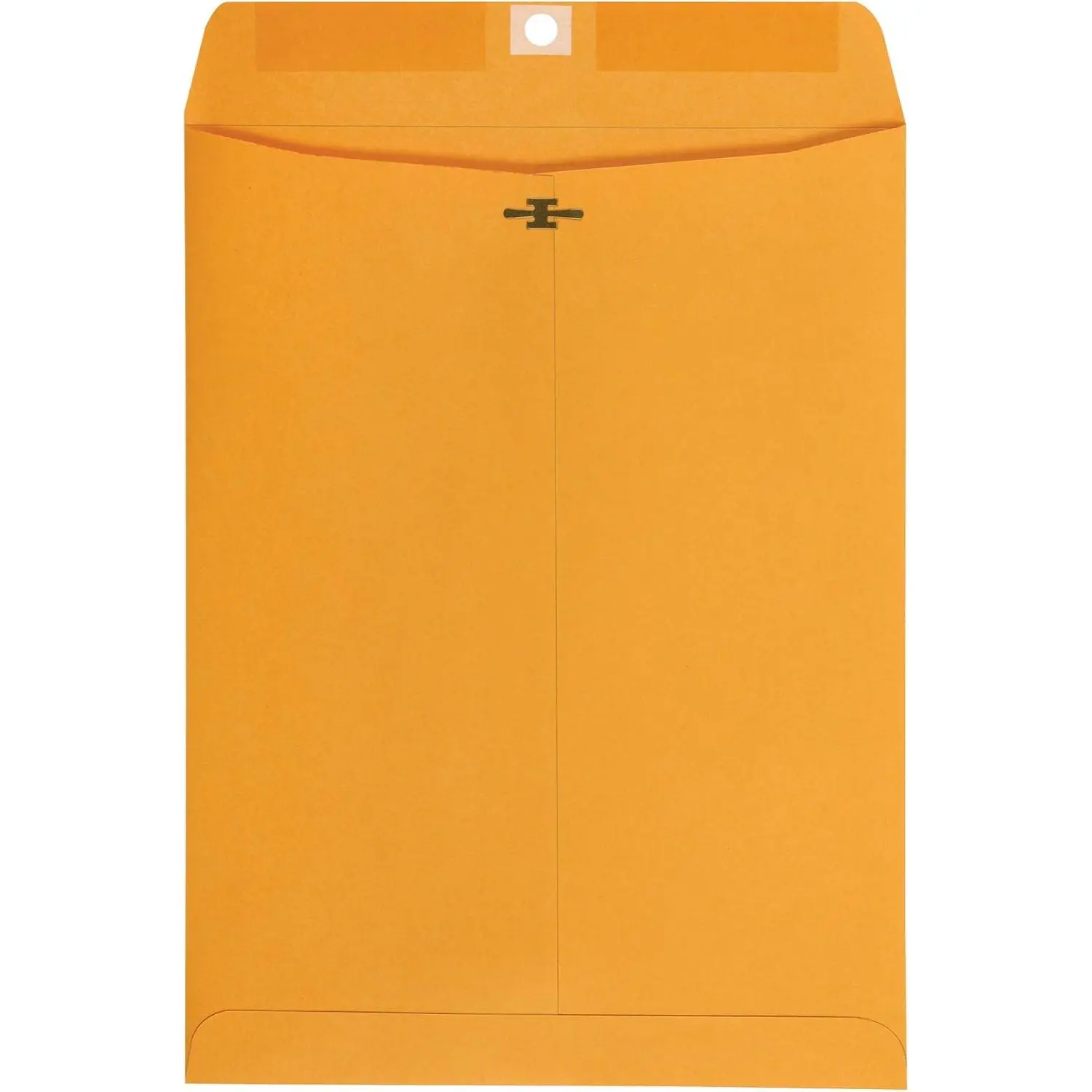 Clasp Kraft Envelopes, Gummed Mailing Envelope, 9 x 12 inch, 100-Pack
