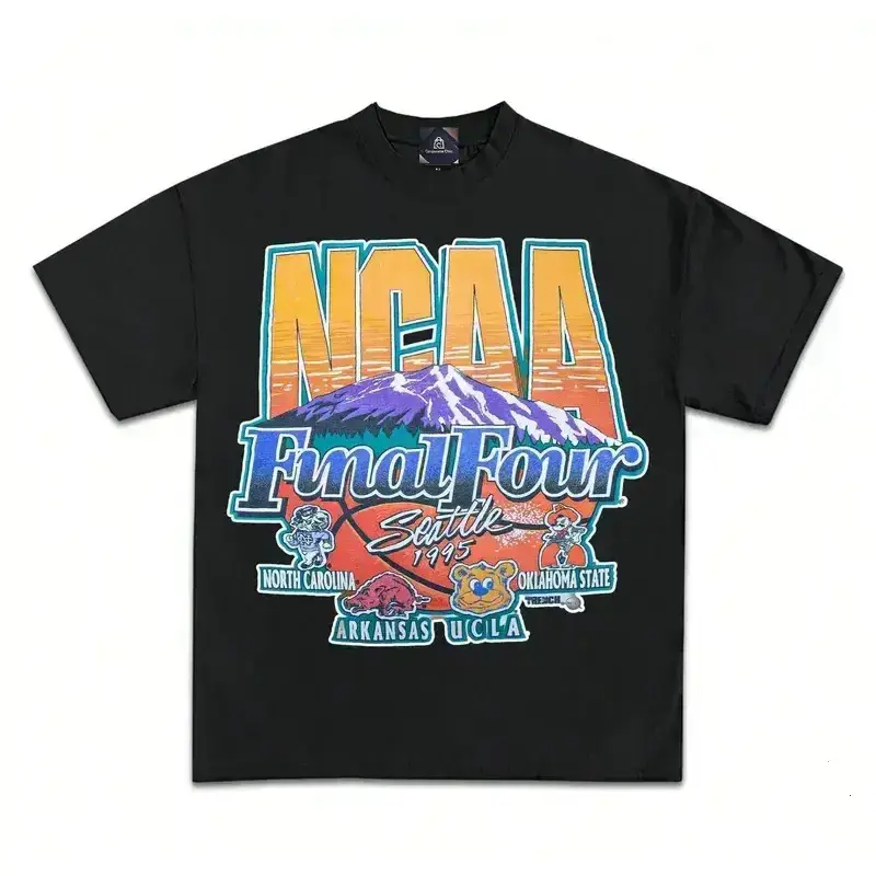Vintage College Basketball Final Four 1995 T-Shirt, Seattle Retro Graphic Tee, Colorful Championship Shirt, USA-Made & Printed Apparel