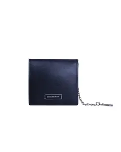 Pre-owned BURBERRY Leather Small Leather Goods COIN CASE KEYCHAIN – REG7XK12677