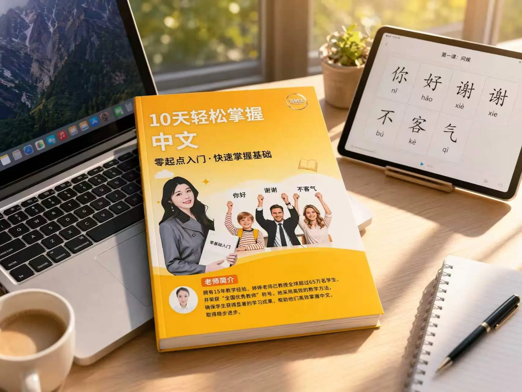 Beginner Chinese Learning Book Kit - Self-Guided Language & Dictionaries, 10 Video Lessons, Language Study, Pinyin, Vocabulary, Sentence Patterns, YCT HSK Courses, Permanent Video Validity, Regular Edition