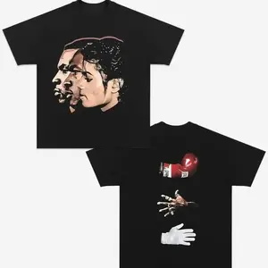 TYSON & JORDAN & JACKSON Graphic Tee Basketball Vintage Graphic Tees, Unisex Sport Top Shirt, Cotton Big Face Celebrity Tee, Gift For Him and Her PEL