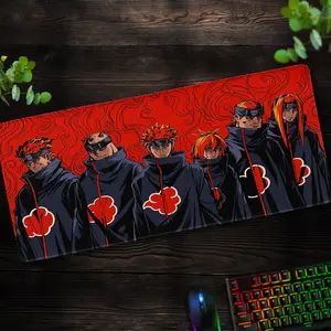 Akatsuki Members Desk Mat – Bold Naruto Anime Gaming Pad, Perfect for Manga and Ninja Fans