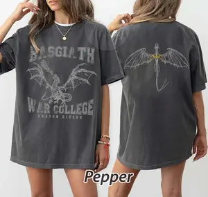 Fourth Wing Double-Sided T-Shirt, Basgiath War College Shirt, Fourth Wing Shirt, Dragon Rider Shirt, Bookish Shirt, The Empyrean Series