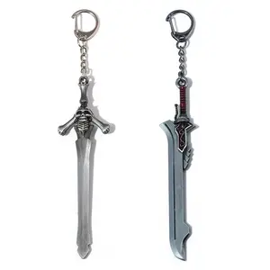 Game Peripheral Devil May Cry 5 Keychain Dante Weapon Rebellion Blade Crimson Queen Car Hanging Ornament Weapon Model