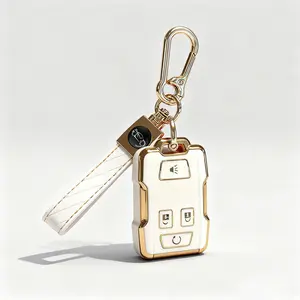 Key Fob Shell Case for Chevy Silverado Colorado GMC Canyon Sierra 2014 2015 2016 2017 2018 2019 2020 2021 Keyless Entry Remote Control 4 Button Cover M3N-32337100 Smart Fob Replacement Cover