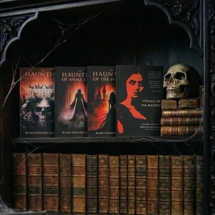 NEW! 4 Book Full Saga Bundle The Haunting of Chateau de Mornay, Anna Stone, Heretic, Maiden Paperbacks Signed by Author Gothic Horror Romance Dark Fantasy Trilogy