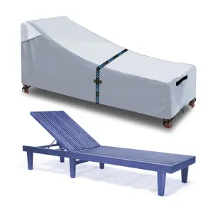 Outdoor Patio Chair Cover with Handles, UV Protection, Ventilated Furniture Set, Flexible Buckle, Drape Style, Ideal for Garden & Lawn Use