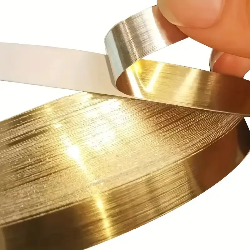 1 roll of gold ceiling, gold decorative stickers, background wall cabinets, doors, Kitchen, self-adhesive decorative edge tiles, wall tiles, waterproof and beautiful seams Design