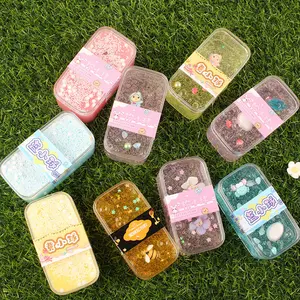 12pcs Box High Beauty Slime Doll Bubbling Gel, Taito Jam Mash Fragrance, Stress Relief Slime Toy, Random Colors, Perfect Gift