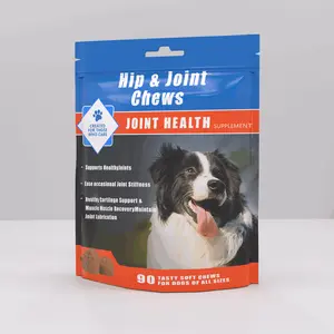 Glucosamine Hip & Joint Supplement for Dogs, 90 Soft Chews, Joint Support Supplement with MSM and Krill, Dog Health Supplies Large & Small Breed, Chicken Flavored Chewables