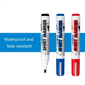 Artline Round Head Pen EKT-2, T-shirt Drawing Pen, DIY Clothing and Pants Coloring Graffiti Pen, Waterproof and Non Fading, Multiple Color Options, 1pcs