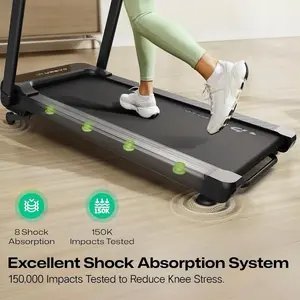 UREVO Walking Pad Treadmill with Adjustable Desk, Foldable Treadmill with Incline, Folding Treadmill Desk, Walking Pad with Handle Bar, UREVO SmartCoach App, Remote Control, 265 Lbs Capacity