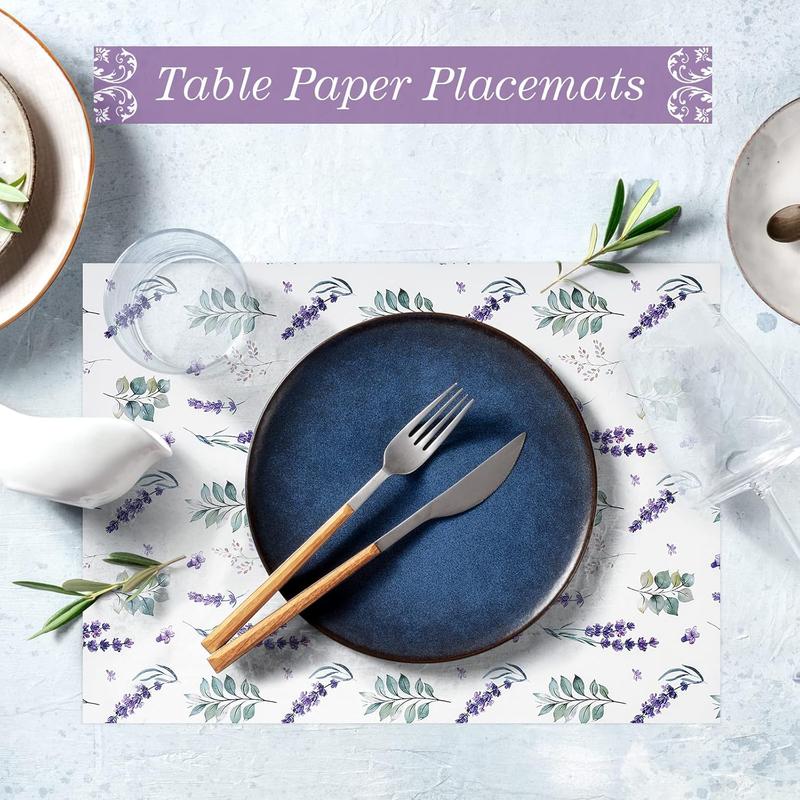 Geelin 24 Sheets Scented Drawer Liners for Dresser Non Adhesive Drawer Paper Sheets Fragrant Paper Liner for Shelf Closet Dresser Home Bedroom(Lavender Style)