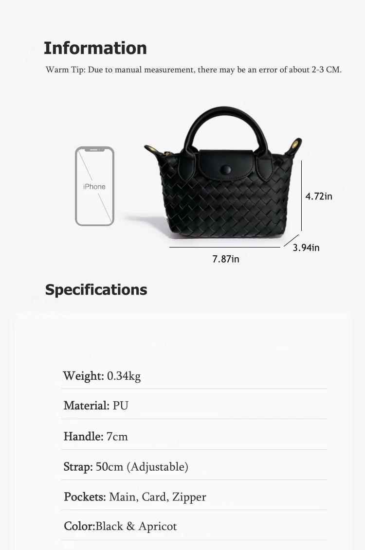 New Arrival Vintage Woven Leather Bag for Women, Retro Small Shoulder Crossbody Bag, Soft Leather Handbag for Commute, Versatile Crescent Hobo Bag, Dumpling Bag