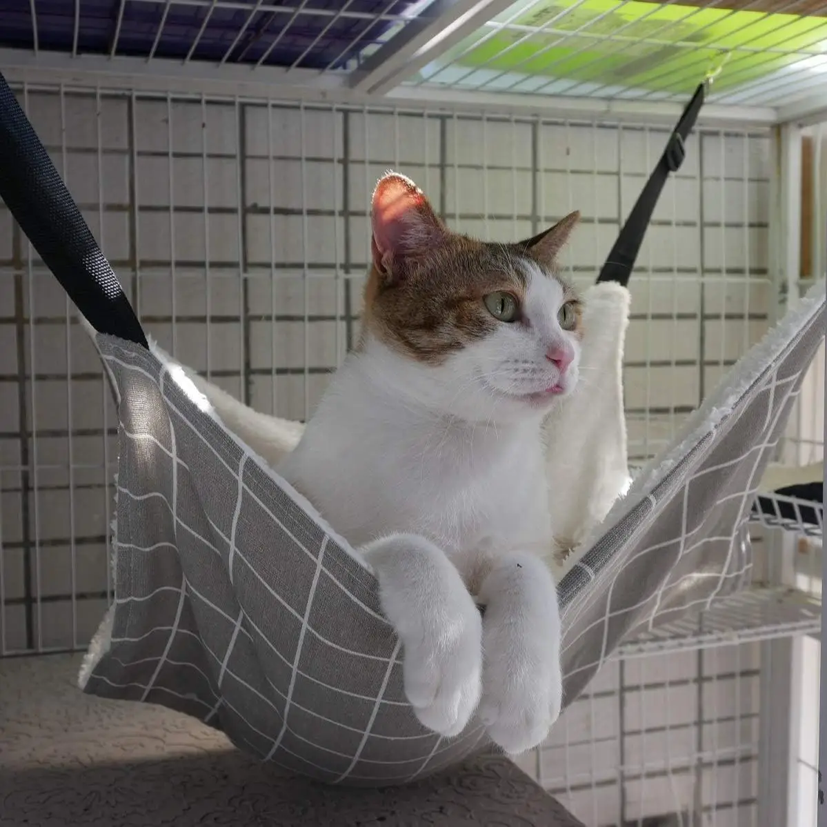 Plain Cat Hammock, Warm Pet Winter Hanging Bed, Indoor Cat Bed, Pet Supplies for Indoor Use