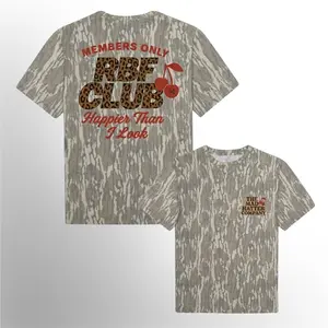 Unisex RBF Club MHC Mossy Oak Camouflage Bottomland Tee – Hunting Camo Shirt, Soft Cotton Breathable, Full Size S–5XL
