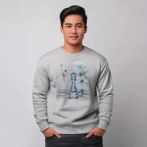Chess King Sweatshirt | Color Splash Chess Crewneck | Heavyweight Sweater | Chess Lover Gift | Men’s Streetwear Pullover | Board Game Gift