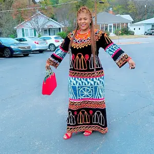 African women's gown. 70% cotton, 30% Polyester