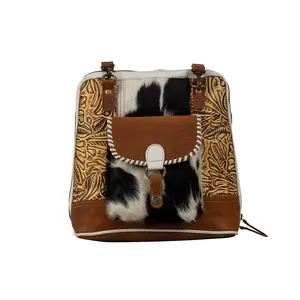Prairie Grasslands Canvas and Hairon Backpack.