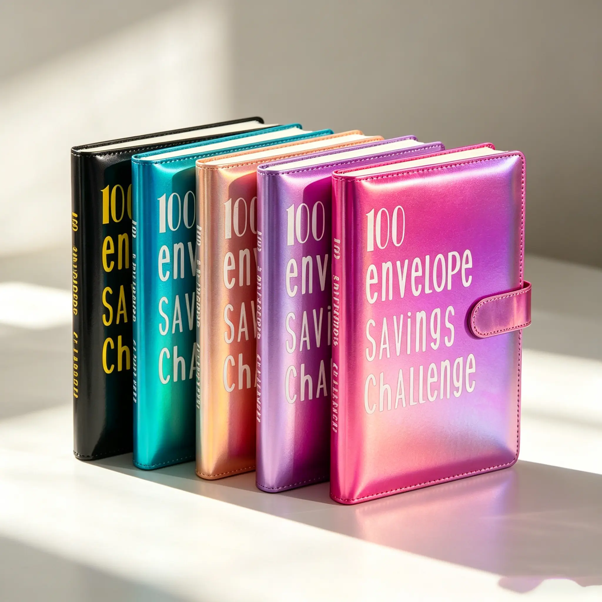 100 day  Money Savings Challenge Binder, Money Saving Binder with Cash Envelopes, from 30 Days to 52 Weeks, to Save $500,$5,050 and $10,000, back to school supplies,gift for children Weekly Planner Tangible Progress
