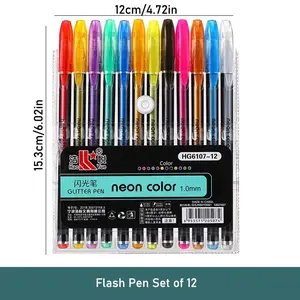Gel Pen Set with Case, 1 Set 18/24/60/100 Color Gel Pen, Non-toxic Versatile Fine Point Pens for Adult Coloring, Drawing, Sketching & Crafting