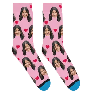 Custom Valentines Socks - Upload Your Photo Custom Valentines Socks - Upload Your Photo