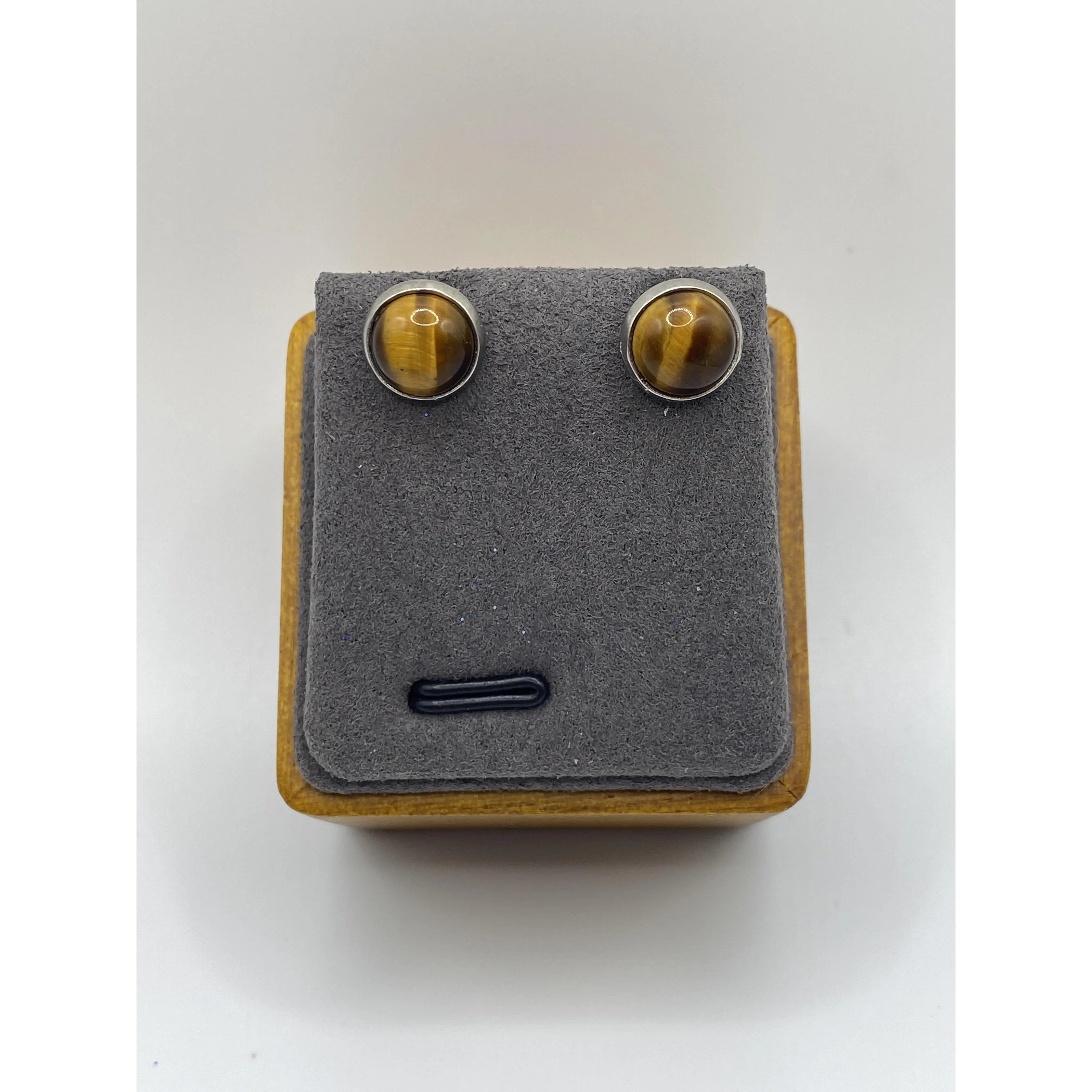Tigers Eye Stud Earrings