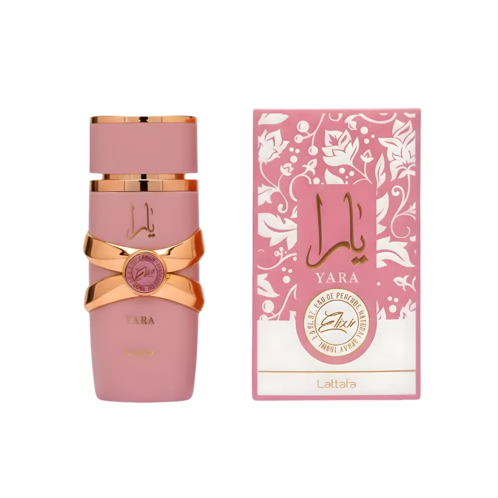 Lattafa Yara Elixir Eau de Parfum (3.4 oz) - Women's Perfumes, Sweet Gourmand Floral Fragrance, Amber Musk Warmth, Cozy Vanilla Base, Date-Night Vibe, Gourmand Warmth Comfort