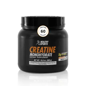 Creatine Monohydrate Powder – Pure Unflavored Creatine Supplement with 5 g per Serving High Dose Vitamin Fitness Muscle